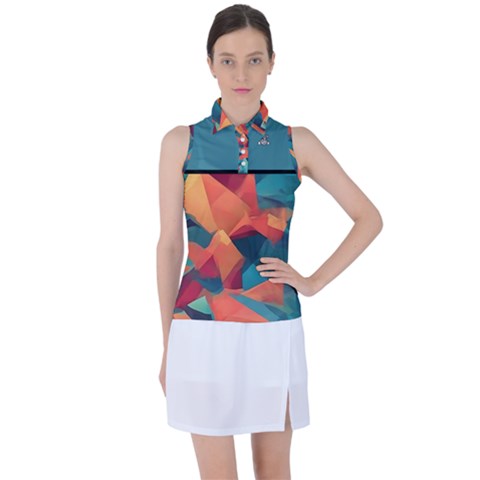 Abstracted Ladies Polo - C3P Golf