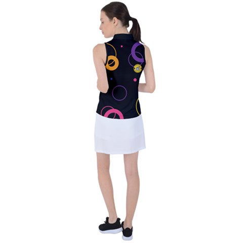 Arcadia Circles Black Ladies Polo - C3P Golf